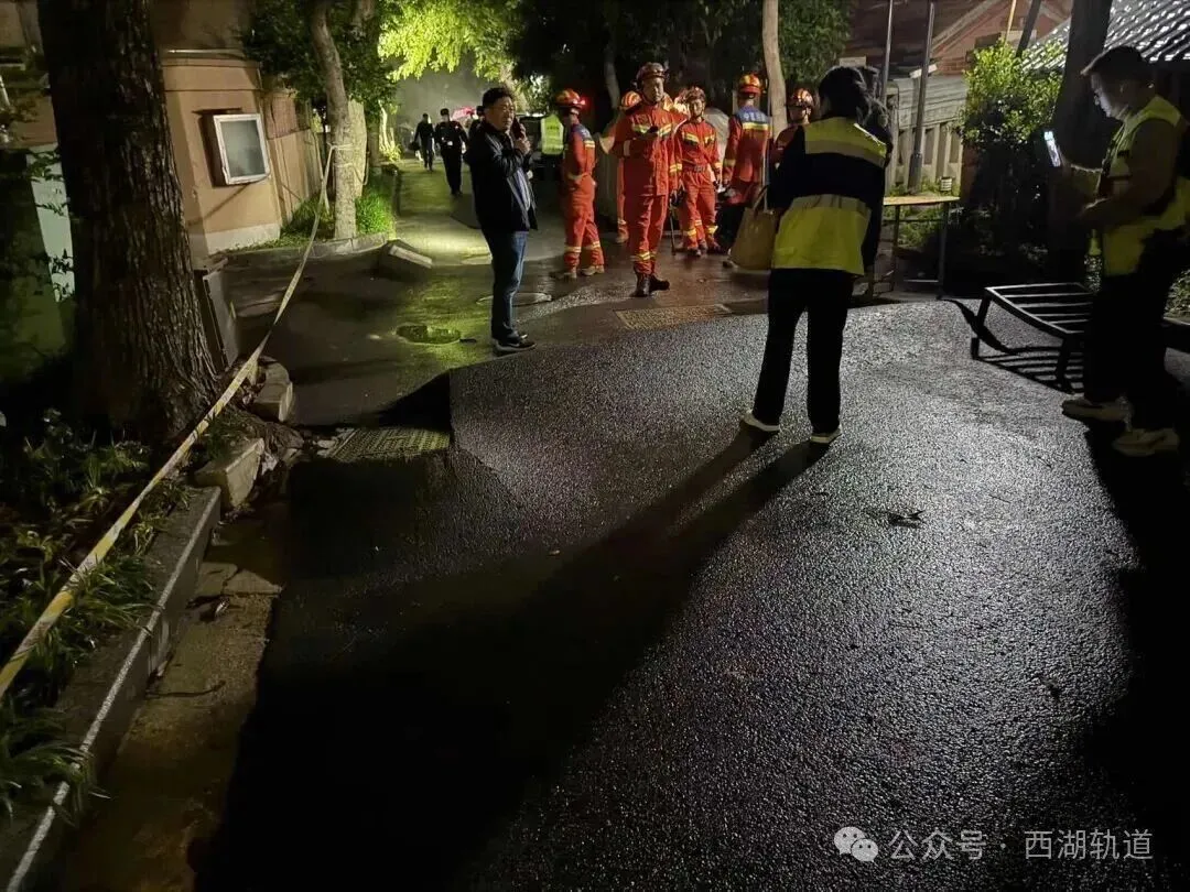 杭州地铁工地突发渗漏 周边小区地面沉降墙面开裂